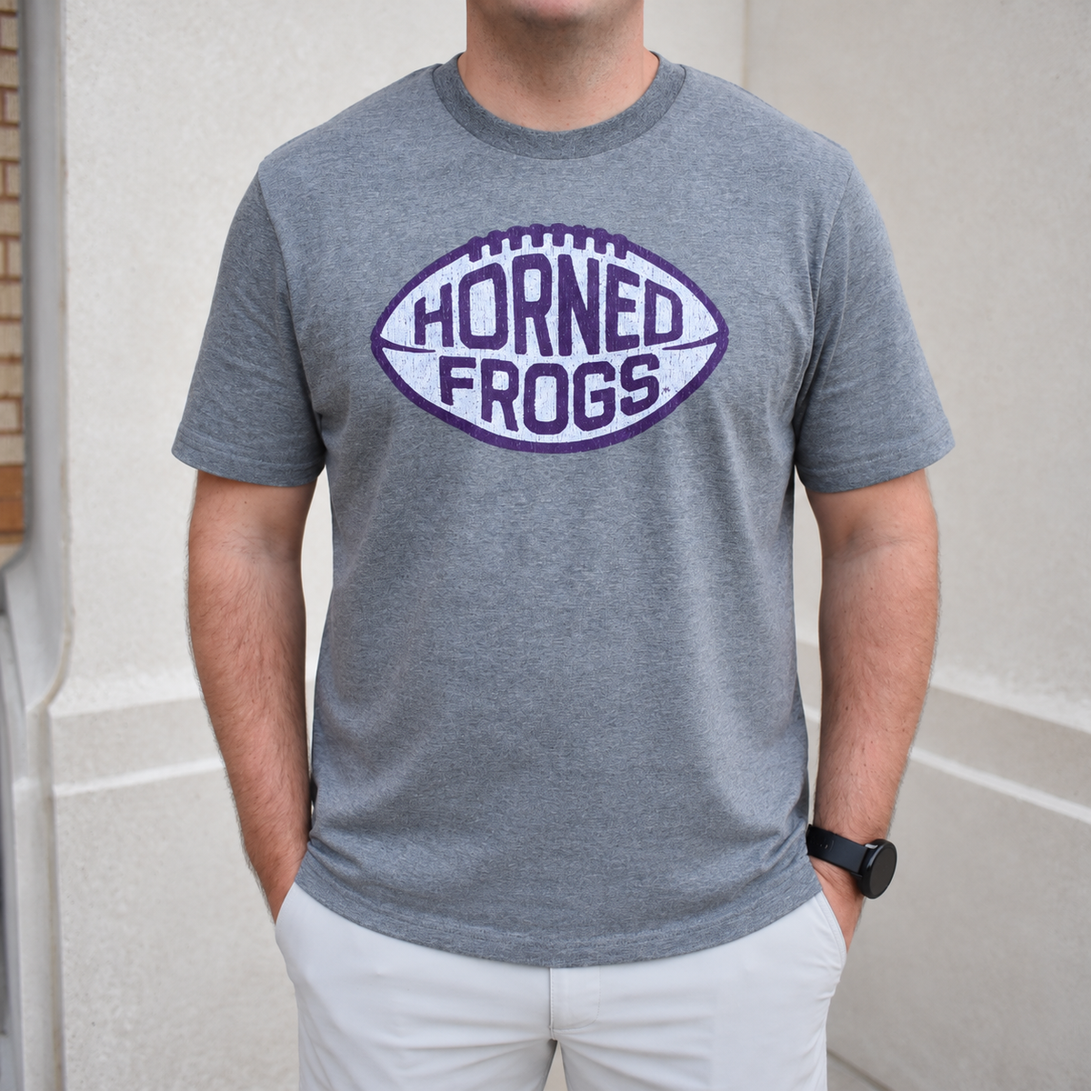 Vintage Horned Frogs Football Tee