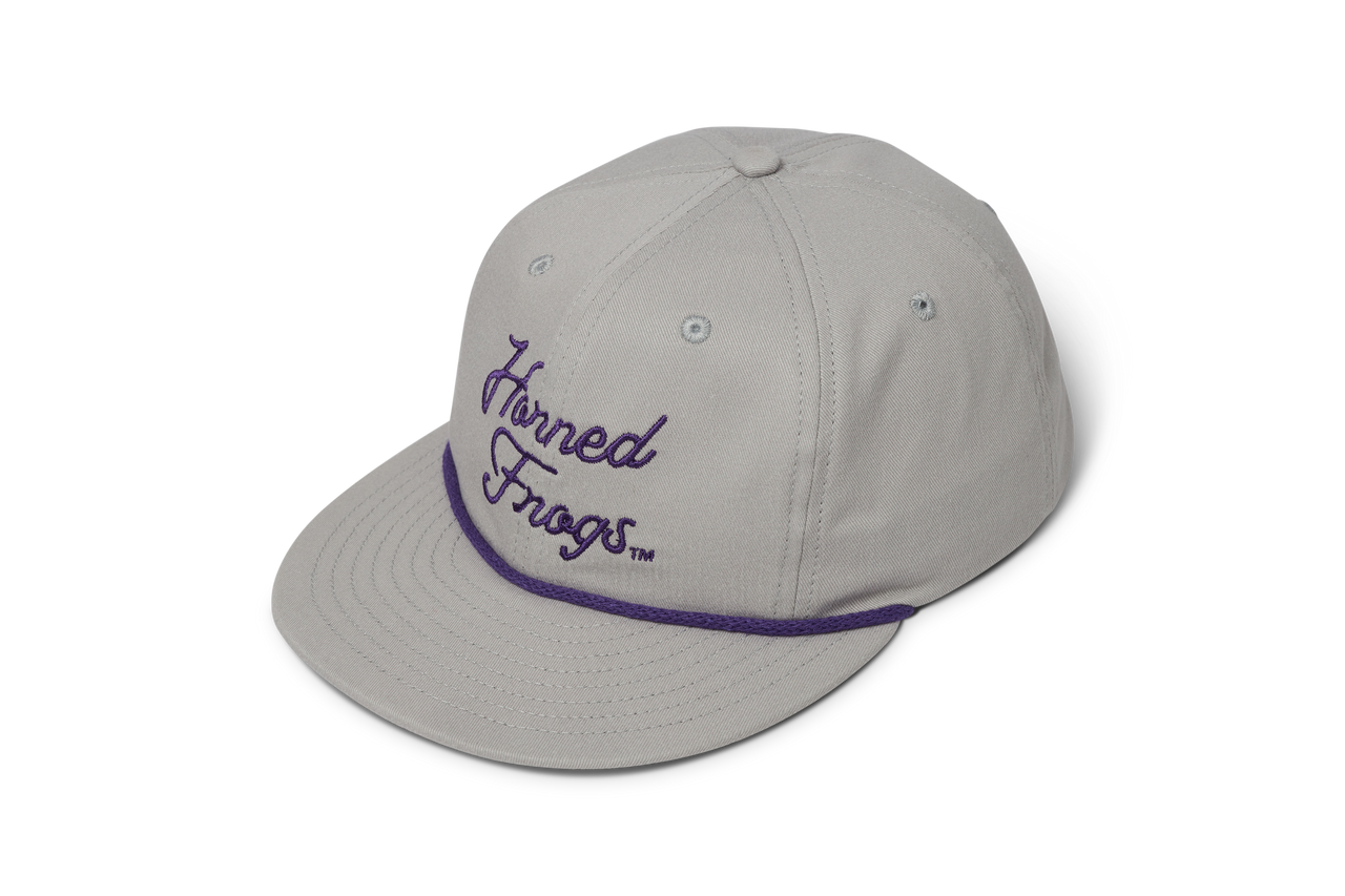 Grey Horned Frogs Rope Hat