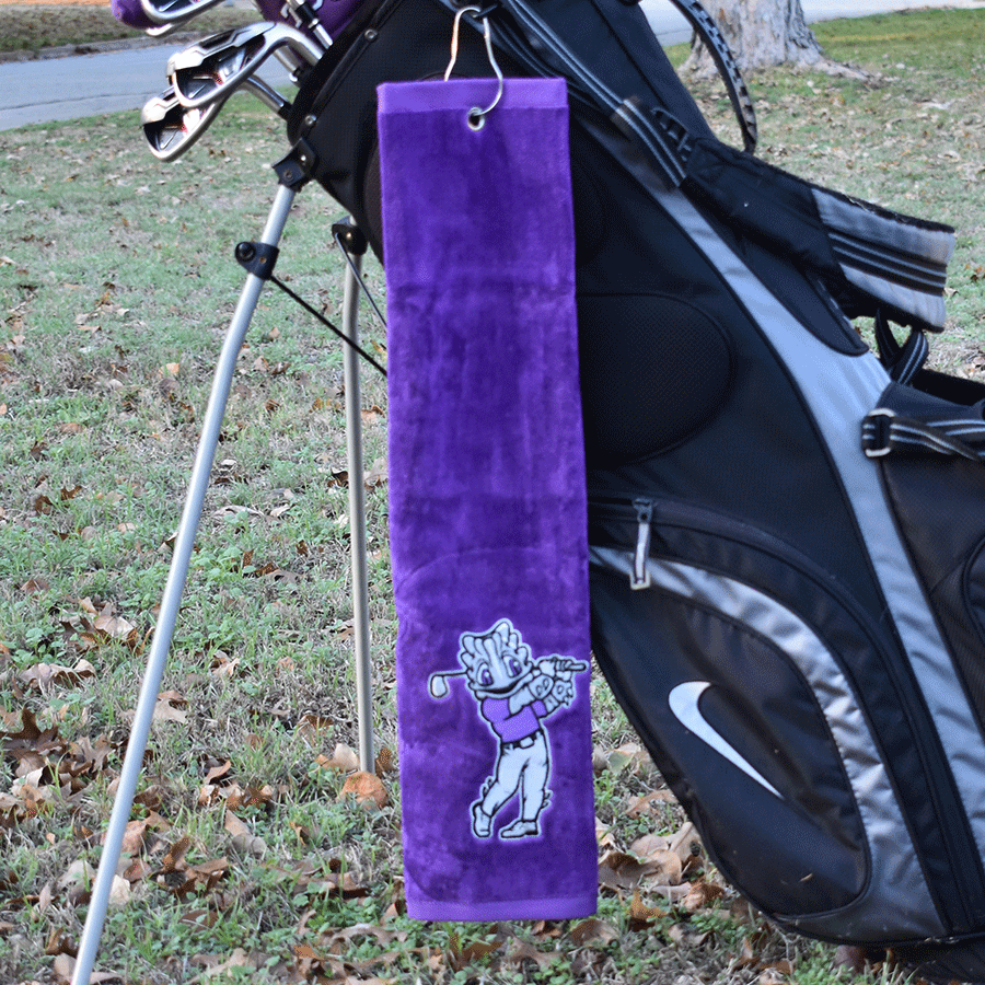 Swinging Superfrog Tri-Fold Golf Towel