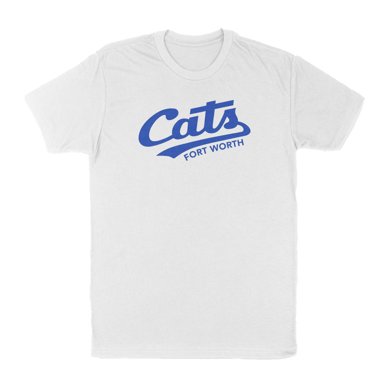 Fort Worth Cats Script Tee - White
